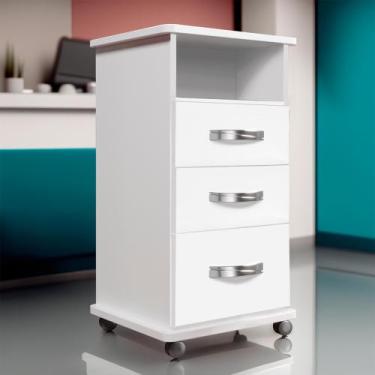 Imagem de Armário Estética Podologia: Design Funcional com 03 Gavetas e 01 Vazad