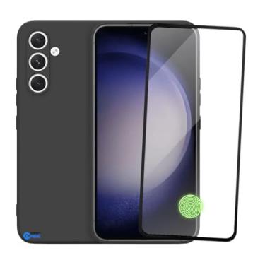 Imagem de Película de Vidro 3D Tela Toda + Capa Capinha Case Premium Preta para Samsung Galaxy S23