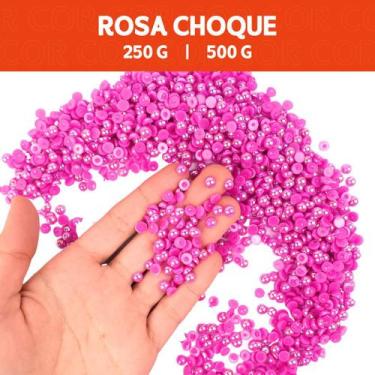 Imagem de Meia Pérola Irisada Rosa Choque - 108 - Pacote com 500/250 Gramas  - 0