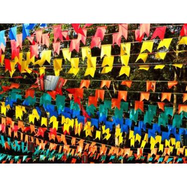Imagem de Bandeirinha Bandeirola Festa Junina 30 Metros - Shop VR, Colorida