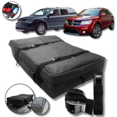 Imagem de Bolsa Maleiro Teto Impermeável + Cinta 175l Dodge Journey - BR18