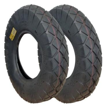Imagem de Kit 2 Pneus 400/8 6 Lonas Reforçado Aro 8 Industrial - BUFFALO