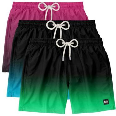 Imagem de Bermuda Masculina de Praia Estampada Surf Boardshort Verão Moda Casual