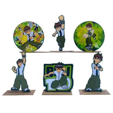 Imagem de Kit Display de Mesa 6 Peças Para Festa Bem 10 MDF - Juju Brasil