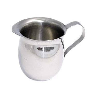 Imagem de Creme de aço inoxidável Bell Creamer de 59 g com alça para café expresso, chá, leite, geléia, xarope de bordo, molho