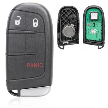 Imagem de Boxonly Controle remoto de entrada sem chave de substituição para carro M3N40821302 433MHz 46 chip 3 botões para Jeep Grand Cherokee 2014 2015 2016 2017 2018 2019 2020 2021 2022