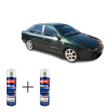 Imagem de Spray automotivo verde sierra fiat + verniz spray 300ml - Sherwin Will