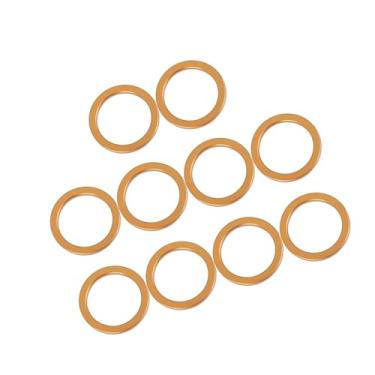 Imagem de Partuto 10 peças 30 mm ID 40 mm OD motocicleta silenciador tubo vedação tom cobre para substituição Honda CG125