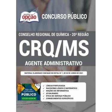Imagem de Apostila Crq Ms - Agente Administrativo - 20º Região - Apostilas Opção