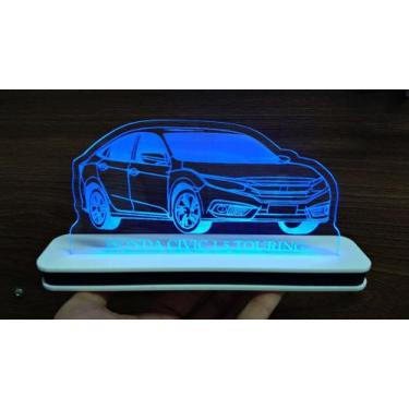 Imagem de Luminária Decorativa com LED Civic G10 - Hobbies do Ofício, Azul