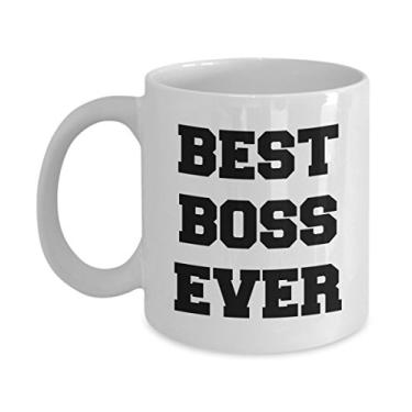 Imagem de Best Boss Ever - Presentes para o chefe - Caneca de café engraçada do chefe - ideia de presentes única - Caneca do chefe