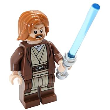 Imagem de Lego Mini boneco Star Wars – Obi-Wan Kenobi com sabre de luz (aproximadamente 45 mm de altura)