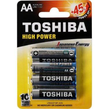Imagem de Pilha Alcalina Pequena AA 4UN Toshiba