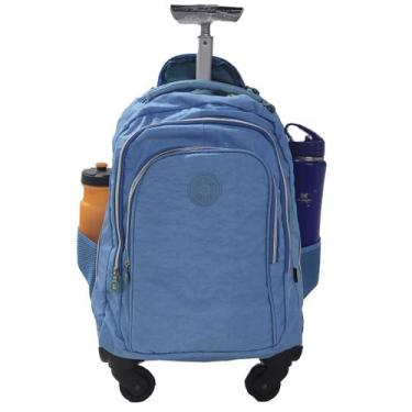 Imagem de Mochila Escolar Tactel 4 Roda 360 Porta Notebook Livro Tm39 - PLAT1