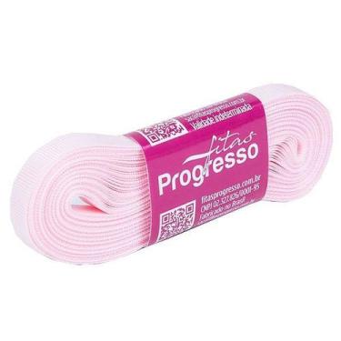 Imagem de Fita Gorgurão Progresso 7mm nº1 - 10m Cor 206 Rosa Claro - 01 unidade 