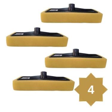 Imagem de 4 Passa Cera Limpa Piso Laminado Frio Porcelanato  Sem Cabo - DELPLAS