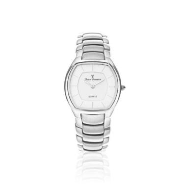 Imagem de Relógio Pulso Jean Vernier Com Cristal Feminino JV06213, Prata