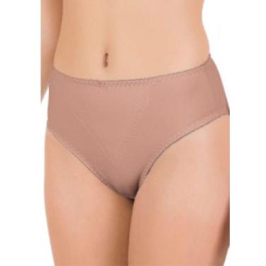 Imagem de Calcinha Duloren 129.519 Cintura Alta Cavada Microfibra, EG, Catanho