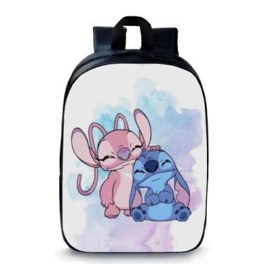 Imagem de Mochila Pré Escolar Pequena Infantil Creche Stitch Ohana Novidade 292 