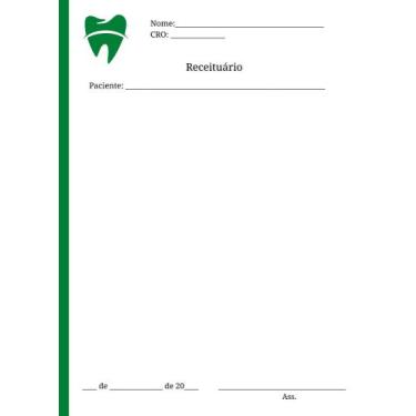 Imagem de Receituário Odontológico - 50 Blocos (2500 folhas) - Impressões Papalé