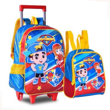 Imagem de Mochila Rodinhas C/ Lancheira Os Aventureiros Luccas Neto Gi - CLIO, A