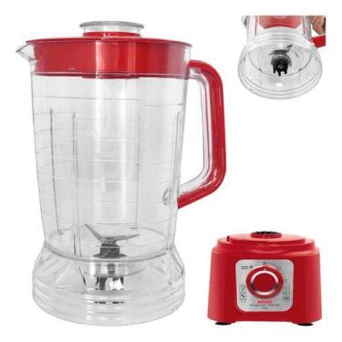Imagem de Copo De Liquidificador Arno Multichef 700w 7 Em 1 Vermelho Completo  -