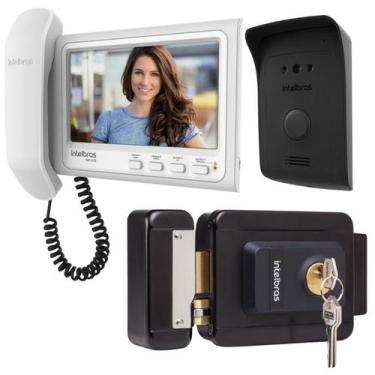 Imagem de Kit 1 Vídeo Porteiro Interfone IVR 1070 HS + 1 Fechadura FX1500 INTELB