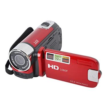 Imagem de Filmadora Com Câmera de Vídeo, Gravador de Câmera Digital 4K 48MP DV Com Tela Giratória de 2,7 Polegadas, Filmadora Com Zoom Digital 16X Com Suporte para Conexão USB Ao