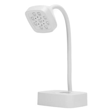 Imagem de Lâmpada LED para Secador de Unhas de 27 W Com Iluminação Flexível, Chips LED de 9 Unidades, Pescoço de Ganso Com Rotação de 360 ​​°, Material ABS, Recarregável, Mini Luz UV Sem