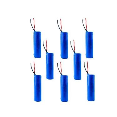 Imagem de 8 Super Baterias 3,7V 18650 2200Mah Com Fio - SANYO