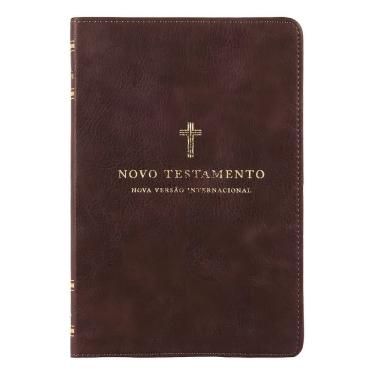 Imagem de Novo Testamento - NVI, Couro Soft, Cruz Marrom, Leitura Perfeita