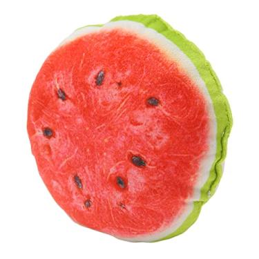 Imagem de Brinquedo de Pelúcia para Cães, Moagem de Dentes, Brinquedos Interativos de Pelúcia Ao Apertar, Recheio Macio de Desenho Animado, Frutas, Alívio de Ansiedade, Fácil para Cães