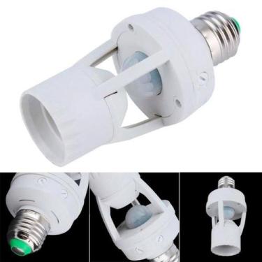 Imagem de Sensor de Presença Soquete  com Fotocélula para Lâmpadas LED com Detec