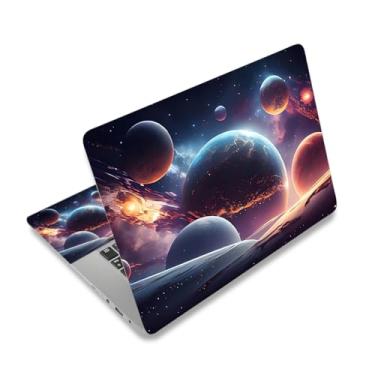 Imagem de Capa adesiva para laptop, 30.5 cm 33.3 cm 33.8 cm 35.6 cm 38.1 cm 39.1 cm 39.1 cm 39.6 cm capa de adesivo de arte de vinil para notebook (2 almofadas de pulso incluídas), removível reutilizável,