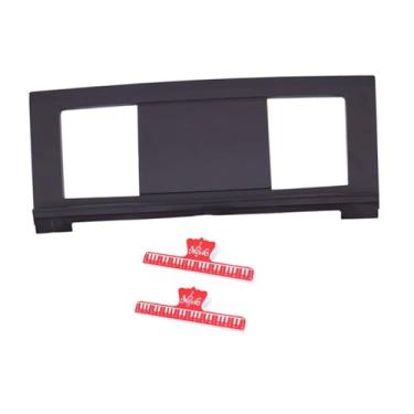 Imagem de menolana Teclado eletrônico suporte de música teclado partitura de música portátil compacto leitura livro suporte de livro de música para iniciante, Clipes Vermelhos