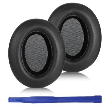 Imagem de Adhiper Wh-Xb910N Almofadas de Ouvido de Reposição com Rede e Fivela, Capa de Fone de Ouvido com Cancelamento de Ruído Peças de Reparo para Sony Wh-Xb910N Fone de Ouvido com Fio e Sem Fio (Preto)