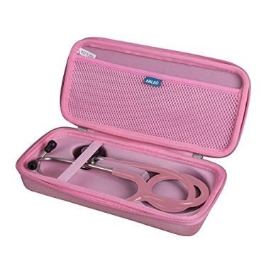 Imagem de Anleo Estojo Rígido de Viagem para Estetoscópio 3M Littmann Classic Iii Monitoring, Lightweight Ii Se, Mdf Acoustica Deluxe (Somente Estojo) (Rosa)