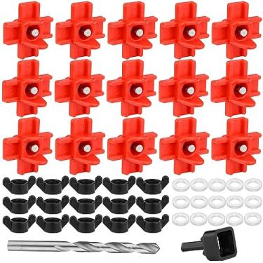Imagem de Ullnosoo Mamilos de Água de Frango, 15 Peças de Bicos de Água Automáticos para Aves Horizontais para Balde com Juntas de Anel de 15 Peças, Porcas de Asa de 15 Peças, Broca de 9 Mm e Uma Ferramenta De