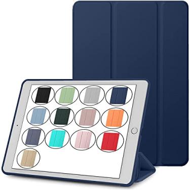 Imagem de DuraSafe Cases para iPad 10,5 polegadas Air 3ª geração [PRO 10,5 Air 3] 2017 / 2019 MUUL2LL/A MUUK2LL/A MUUJ2LL/A MQDX2LL/A MQDT2LL/A Ultra Slim Smart Auto Sleep/Wake Honeycomb TPU Capa traseira - índigo