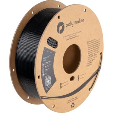 Imagem de Polymaker Filamento Pla de Seda 1,75 Mm, Filamento Preto Brilhante para Impressora 3D Pla 1Kg - Polylite 1,75 Filamento Pla Filamento Preto de Seda 1,75 Mm Filamento Pla 3D Brilhante
