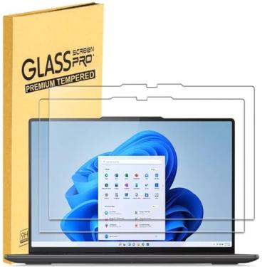 Imagem de MUBUY-GOL Pacote com 2 protetores de tela de vidro temperado para laptop Lenovo Yoga 7i 2 em 1 de 14 polegadas e Lenovo Yoga 7 14 2 em 1 (série 2024-2023) resistente a arranhões, antiimpressões