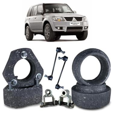 Imagem de Kit Calço Mola Dianteiro Traseiro +Bieleta +Prol Pajero Tr4 - Borfix