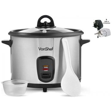 Imagem de Vonshef Panela de Arroz Elétrica 1.8L Multifuncional com Desligamento Automático, 700W,...