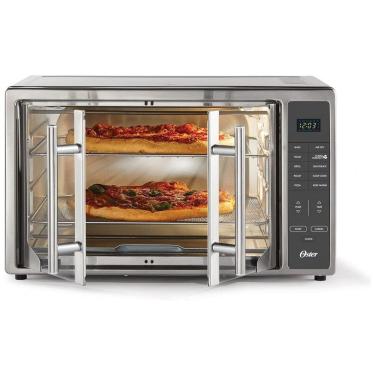 Imagem de Forno Elétrico de Bancada 42L com Controle de Temperatura e Temporizador, Aço Inoxidável, 110v, OSTER 2142008, Prateado