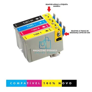Imagem de Cartuchos Compativel Epson 197 T1961 T194 XP214 XP411 XP204 XP401 Blac