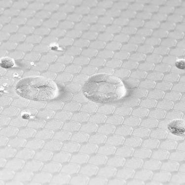 Imagem de Toalha mesa limpa facil Jacquard Branca Regina Quadrada 1,80 - Argivai