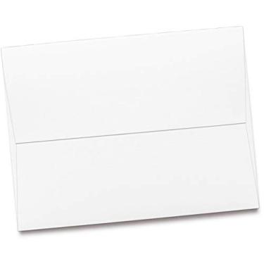 Imagem de Envelopes A6 brancos de texto Value de 1,8 kg (11,4 cm x 15,2 cm) – Aba quadrada com gomas, Branco, 1000 Pack