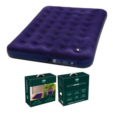 Imagem de Colchão Inflável Casal com inflador Acoplado Multiuso Resistente Mor