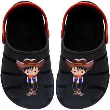 Imagem de Sandalia Babuche Masculino Nº 19 ao 28 Chinelo Moda Infantil Menino Cowboy 12.115 (Preto, BR, Criança de 4 a 8 anos, Numérico, 28)