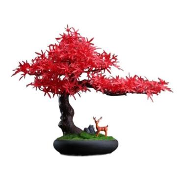 Imagem de Vaso de simulação de pinheiro, sala de estar, entrada, hotel, lobby, decoração, escritório, mesa de chá, bonsai